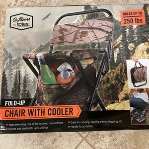 Portable Chair with Cooler Below